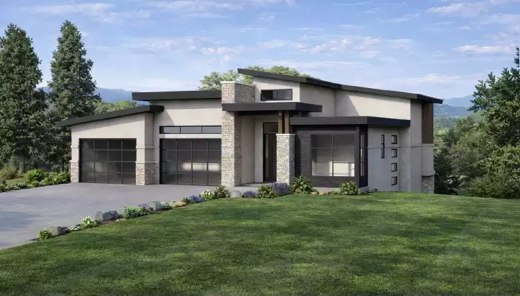 image of small modern house plan 11983