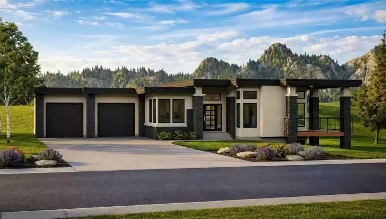 image of small modern house plan 12372