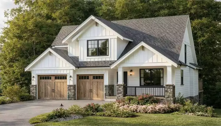 image of transitional house plan 12518