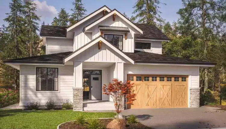 image of modern farmhouse plan 2832