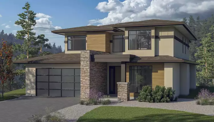 image of transitional house plan 10046