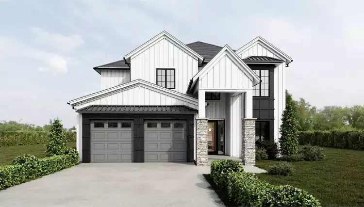 image of transitional house plan 11143