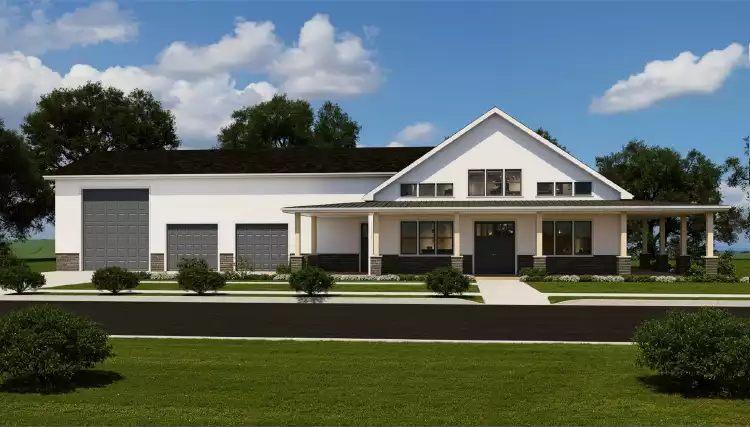 image of single story country house plan 12327