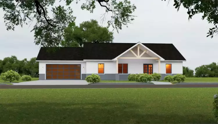 image of single story country house plan 12334