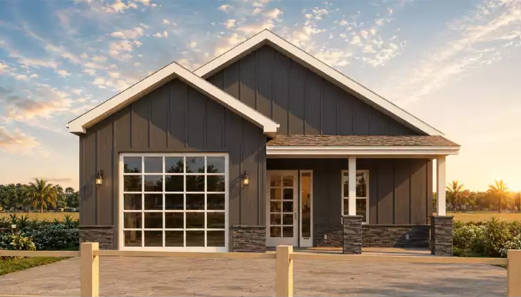 image of single story country house plan 12880