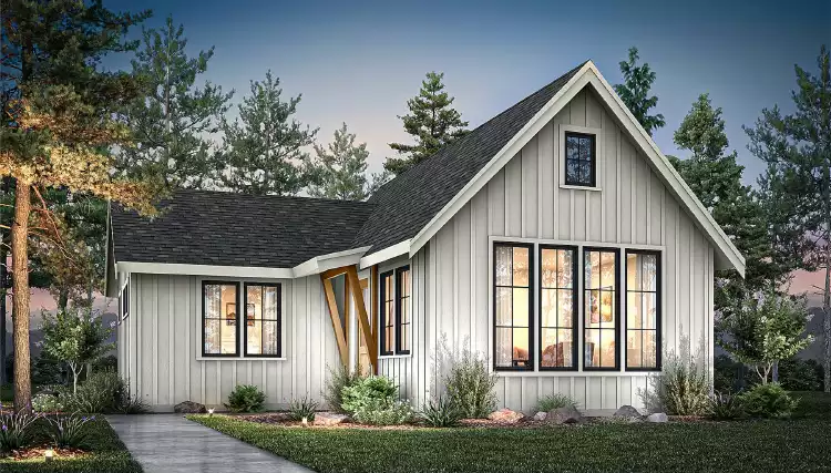 image of cabin plan 12305