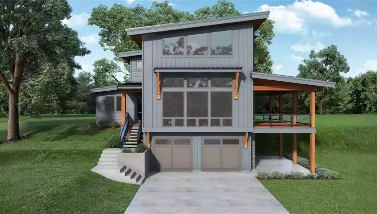 image of 2 story contemporary house plan 12307