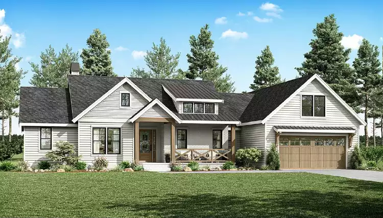 image of affordable modern farmhouse plan 1455