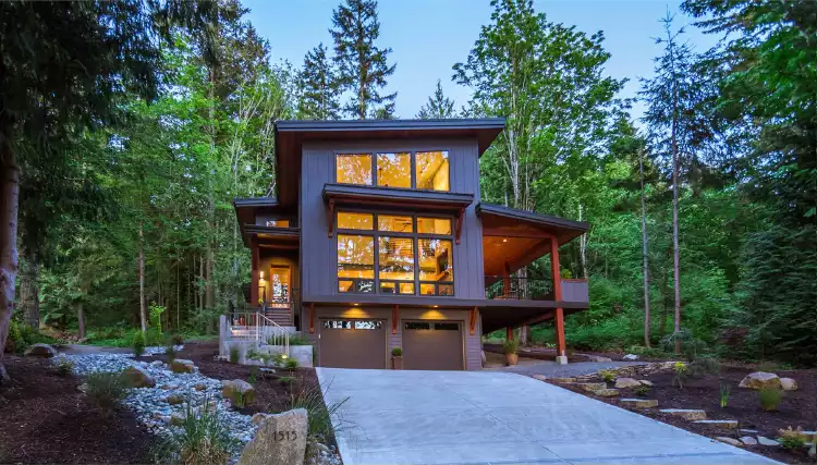 image of 2 story contemporary house plan 6454