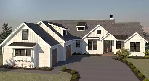 image of large ranch house plan 7173