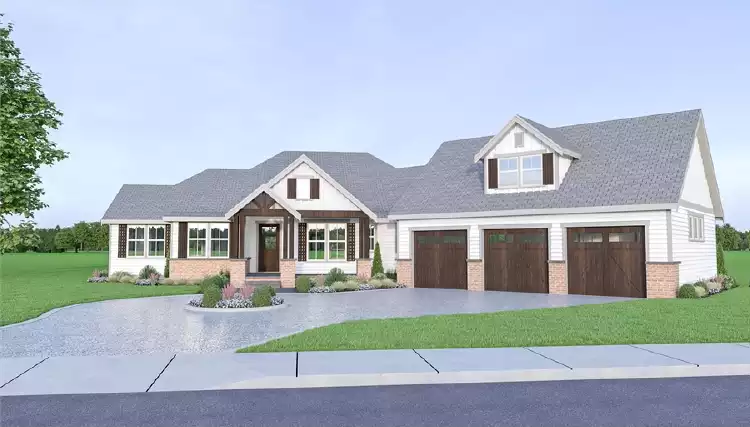 image of ranch house plan 7417