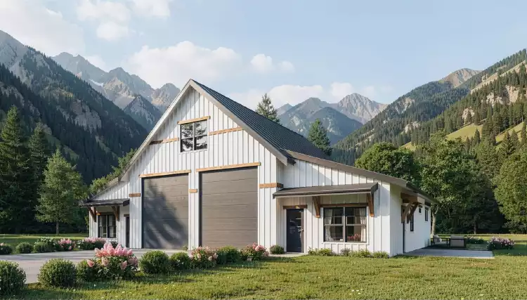 image of garage house plan 8638