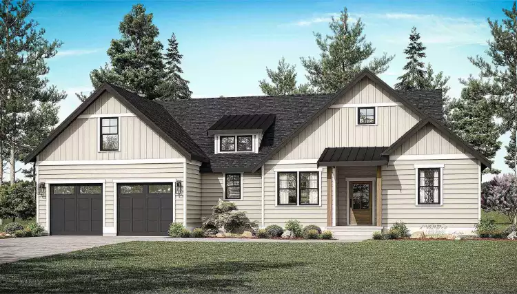 image of affordable craftsman house plan 8709