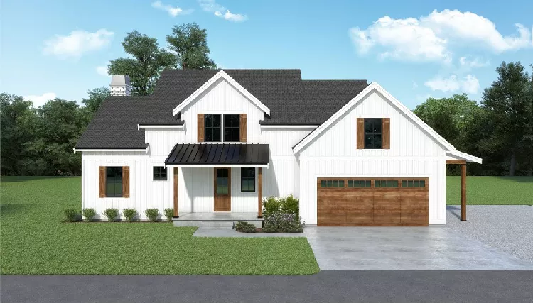 image of 2 story craftsman house plan 9912