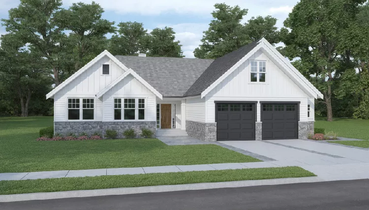 image of affordable modern farmhouse plan 8686