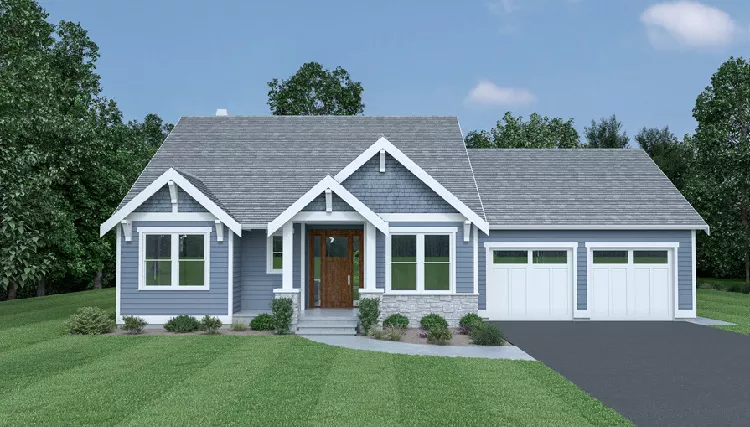image of ranch house plan 8309