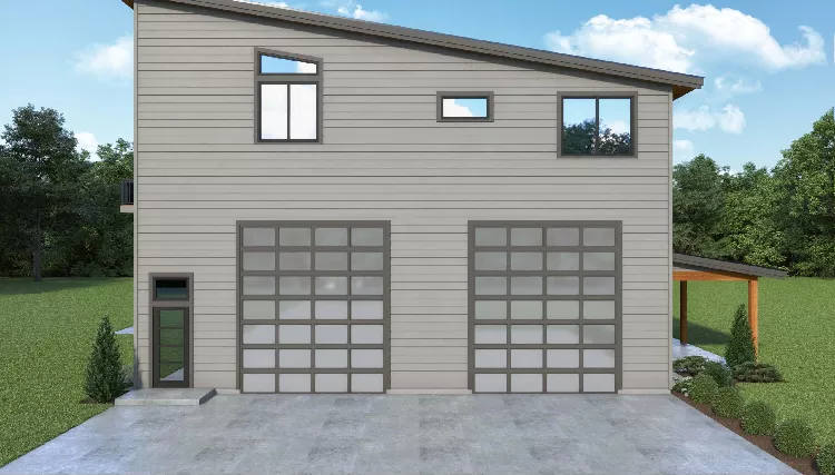 image of garage house plan 8631