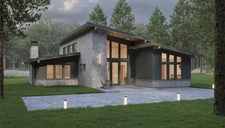 image of small modern house plan 11320