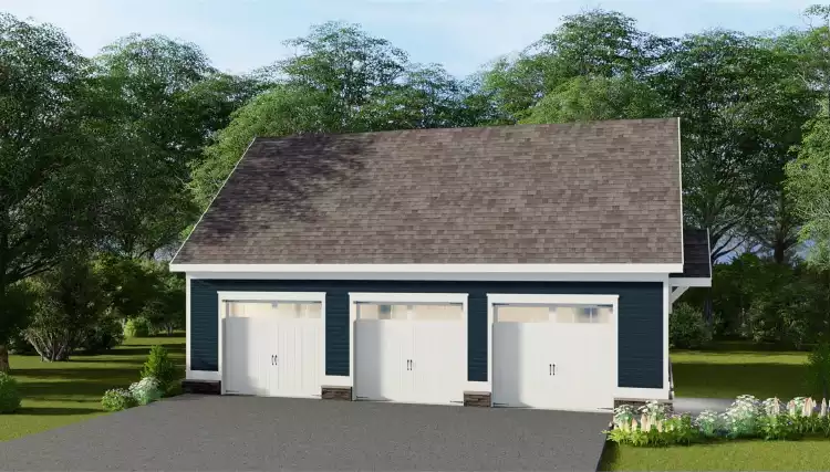 image of garage house plan 1247