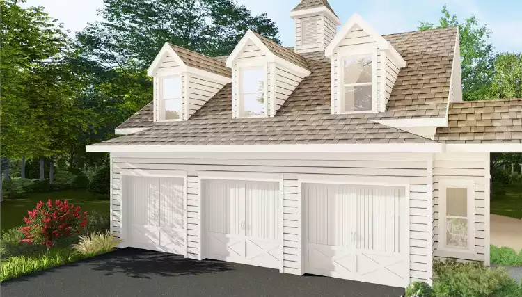 image of garage house plan 1257