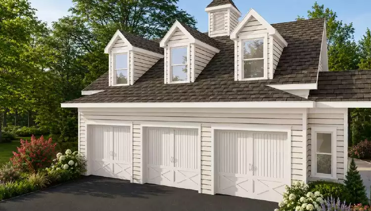 image of garage house plan 1257