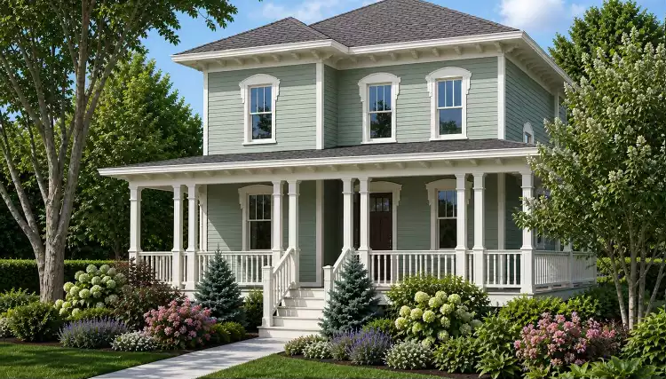 image of 2 story craftsman house plan 3179