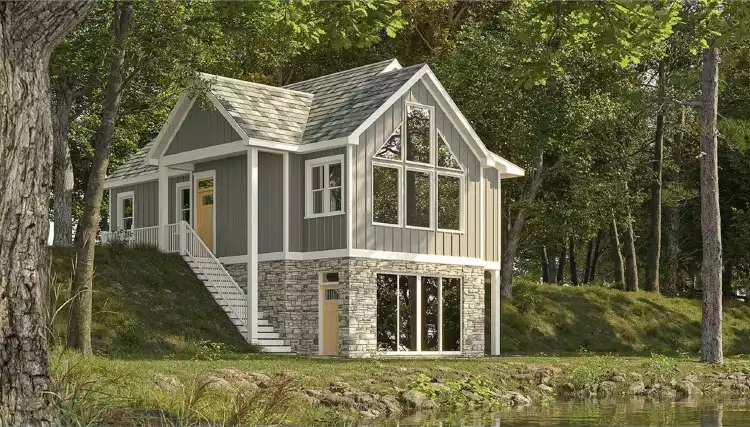 image of small cottage house plans with garage space plan 4249