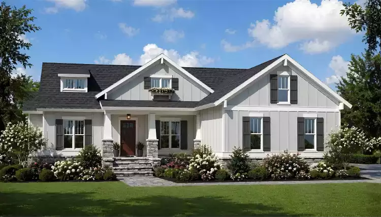 image of side entry garage house plan 6578