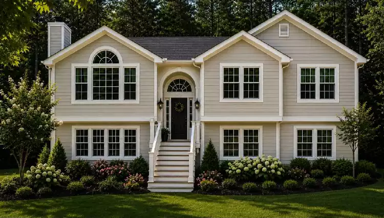 image of bi-level house plan 6777