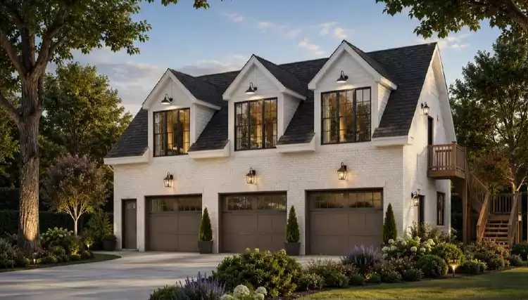 image of garage house plan 6943