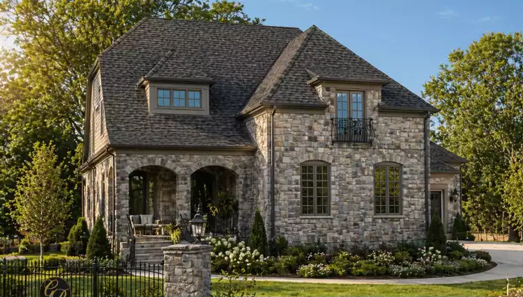 image of large cottage house plan 8066