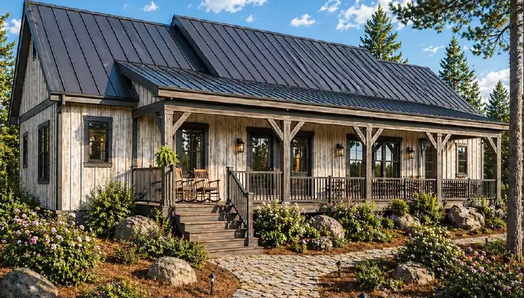 image of log home plan 8658