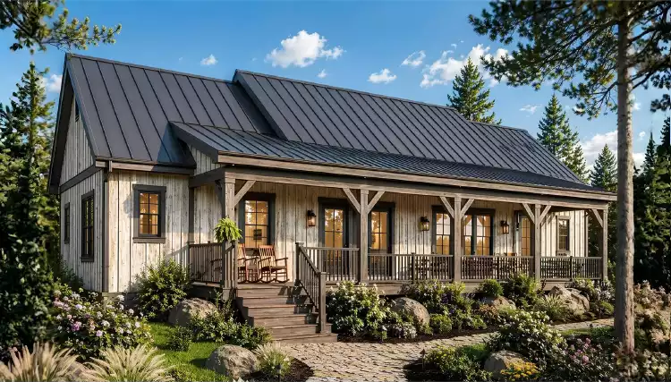 image of log home plan 8658