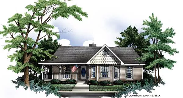 image of small victorian house plan 8397