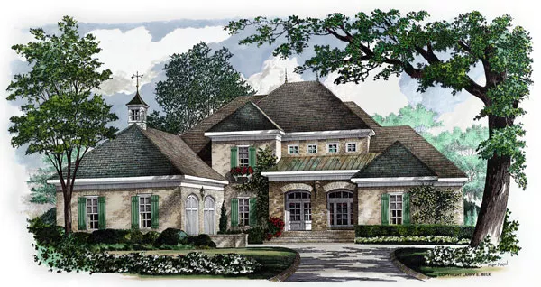 image of french country house plan 8358