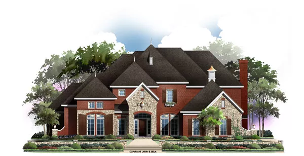image of french country house plan 8367