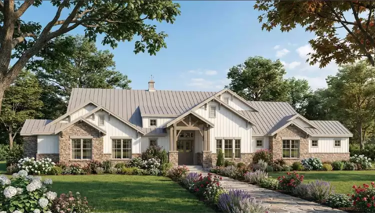 image of modern farmhouse plan 12169