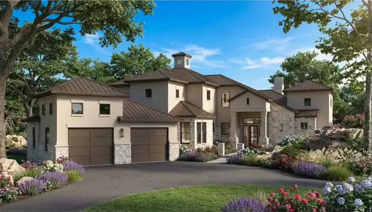 image of 2 story contemporary house plan 1965