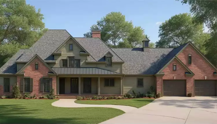 image of french country house plan 2121