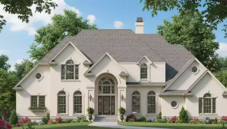 image of european house plan 2154
