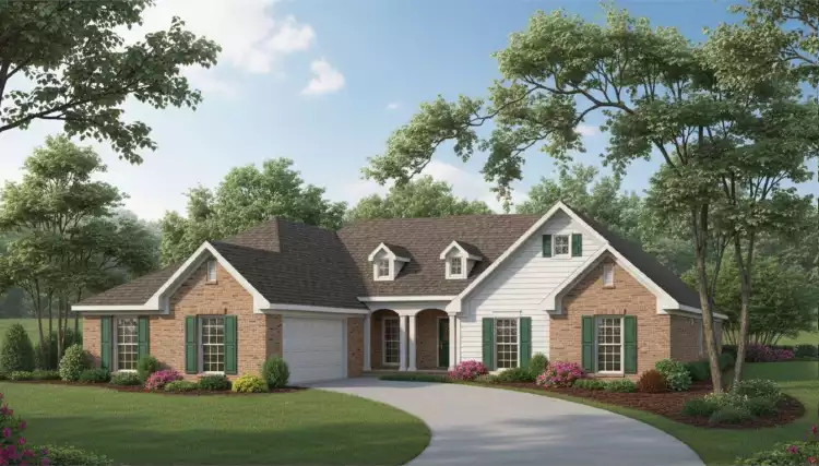 image of texas house plan 2697