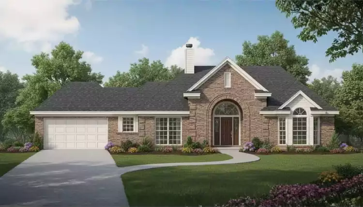 image of single story country house plan 2732