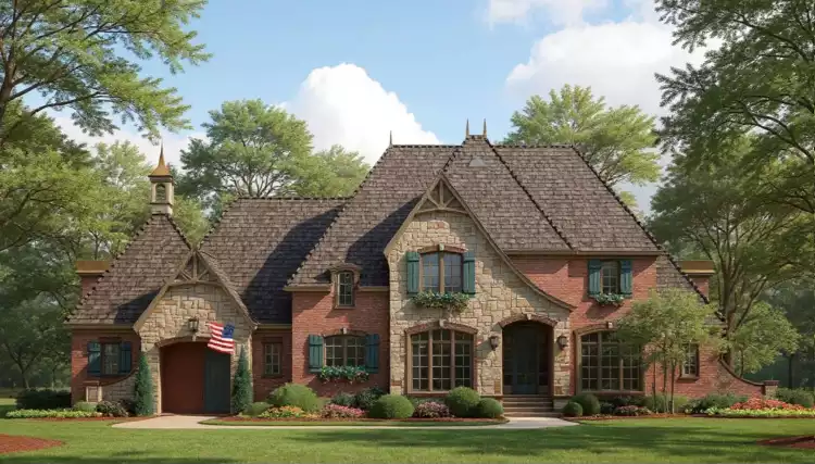 image of 4001 - 4500 square feet house plan 8361