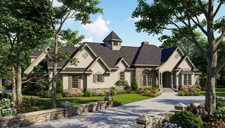 image of 2 story cottage house plan 8440