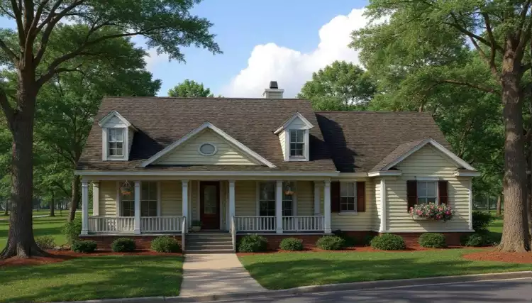 image of small farmhouse plan 8478