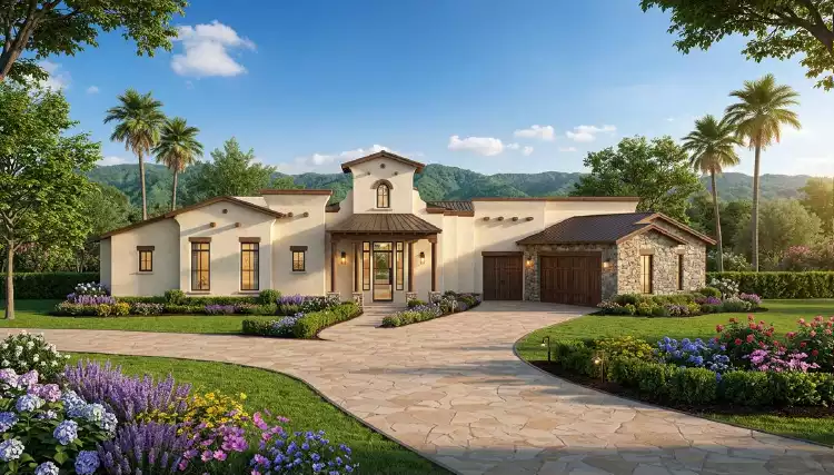 image of spanish house plan 8689