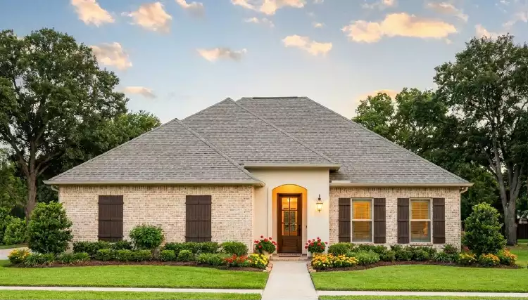 image of french country house plan 3098