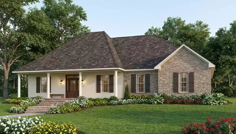 image of small french country house plan 3167