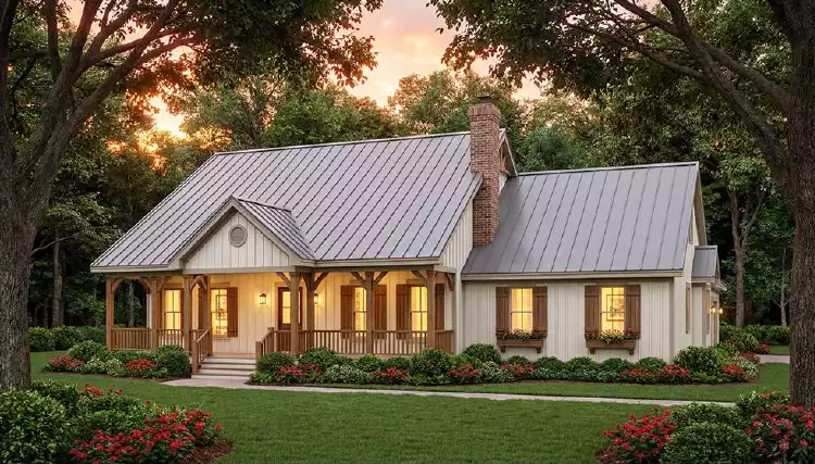 image of side entry garage house plan 3459