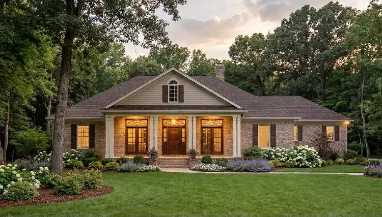 image of traditional house plan 3521